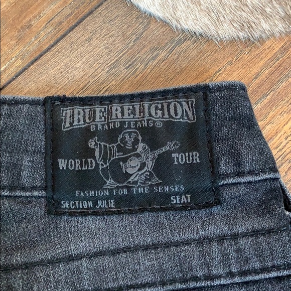 True Religion Gray Studded Jeans! - Picture 4 of 7